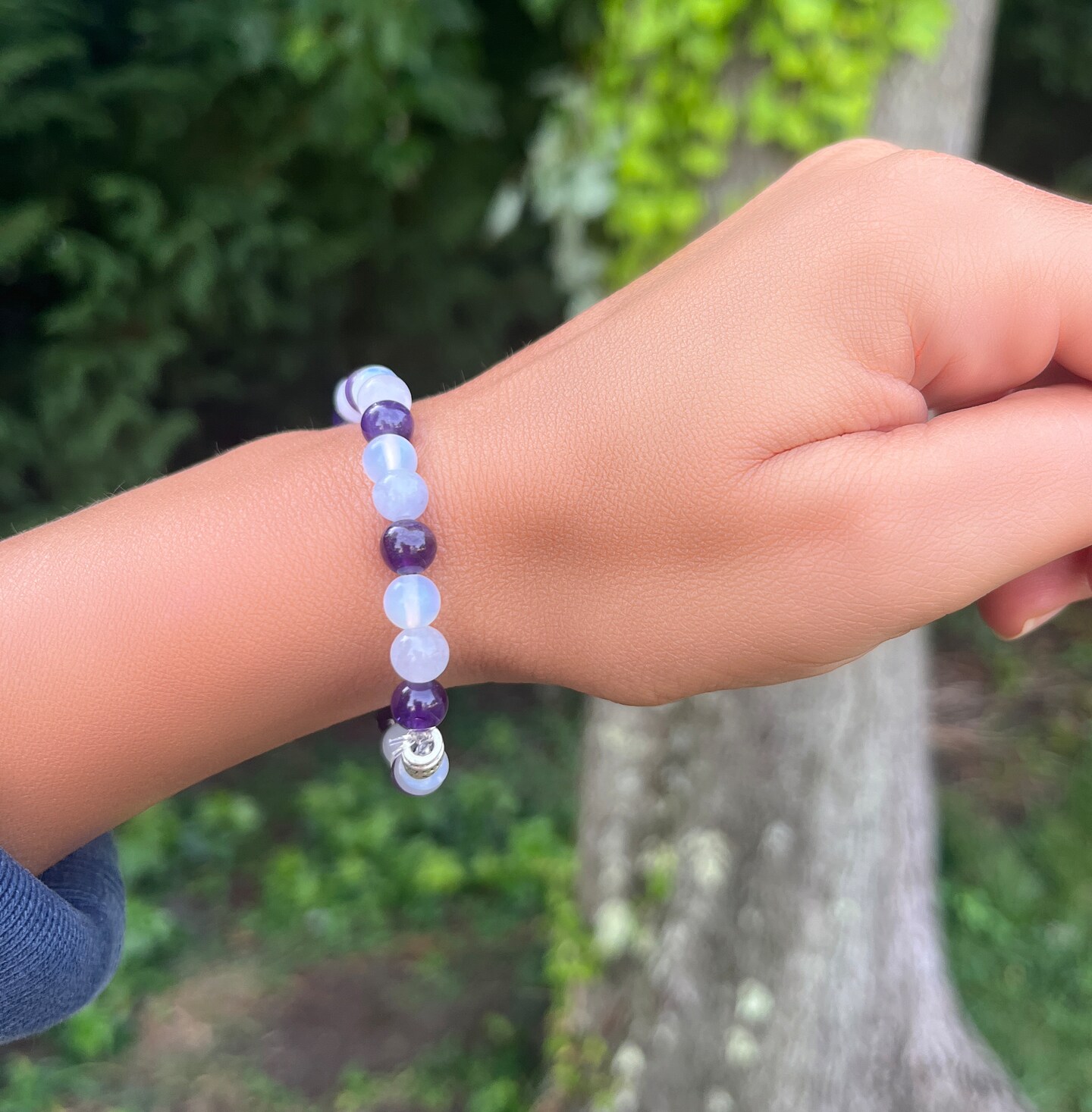 I Am Enough bracelet, encouragement gift, daily affirmation, beaded jewelry product 6