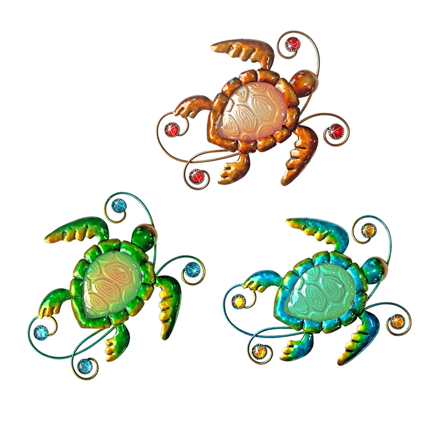 Metal Sea Turtle Beach Wall Decor Beach Themed Bathroom Decor Sea Turtle Wall Decor Ocean Theme Marine Coastal Decor Rustic Cottage Decor for Bathroom Holiday Decorations Set of 3