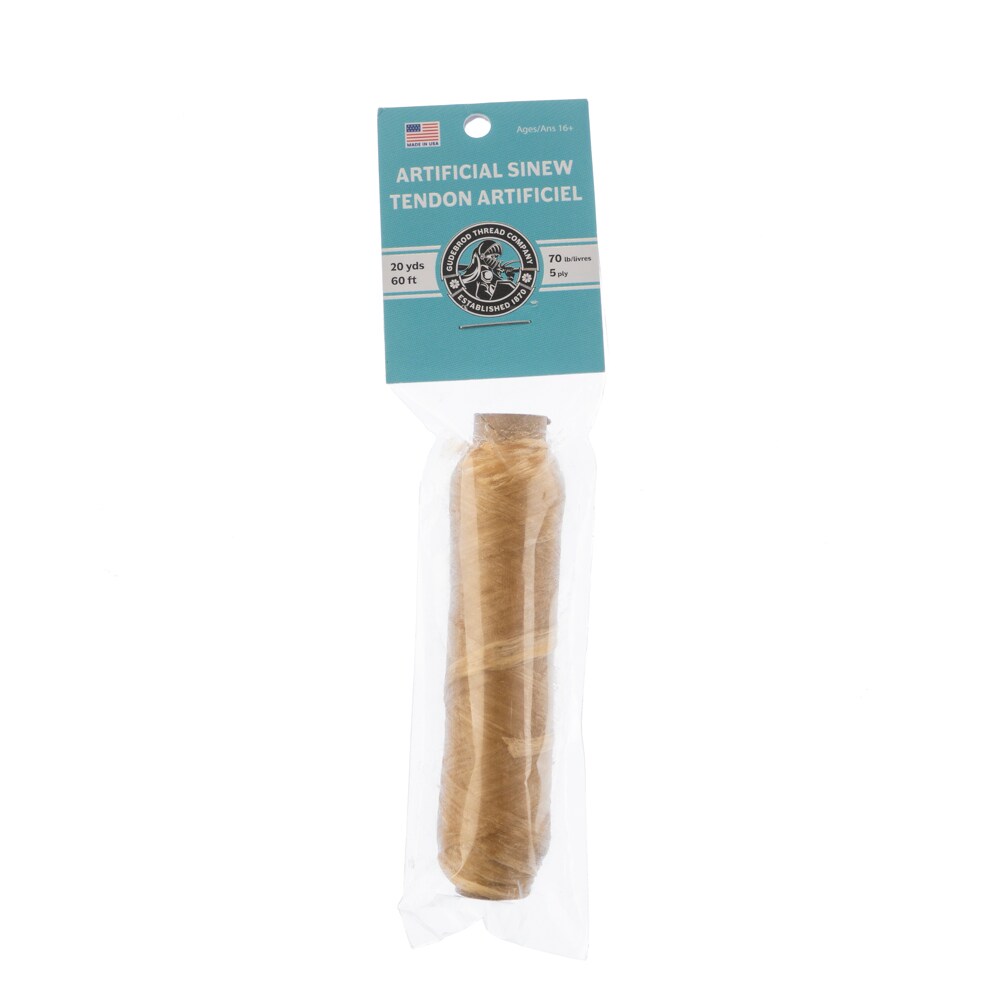 Gudebrod 70lb. 5-Ply Artificial Sinew Bobbin Thread, 20yd. | Made in USA