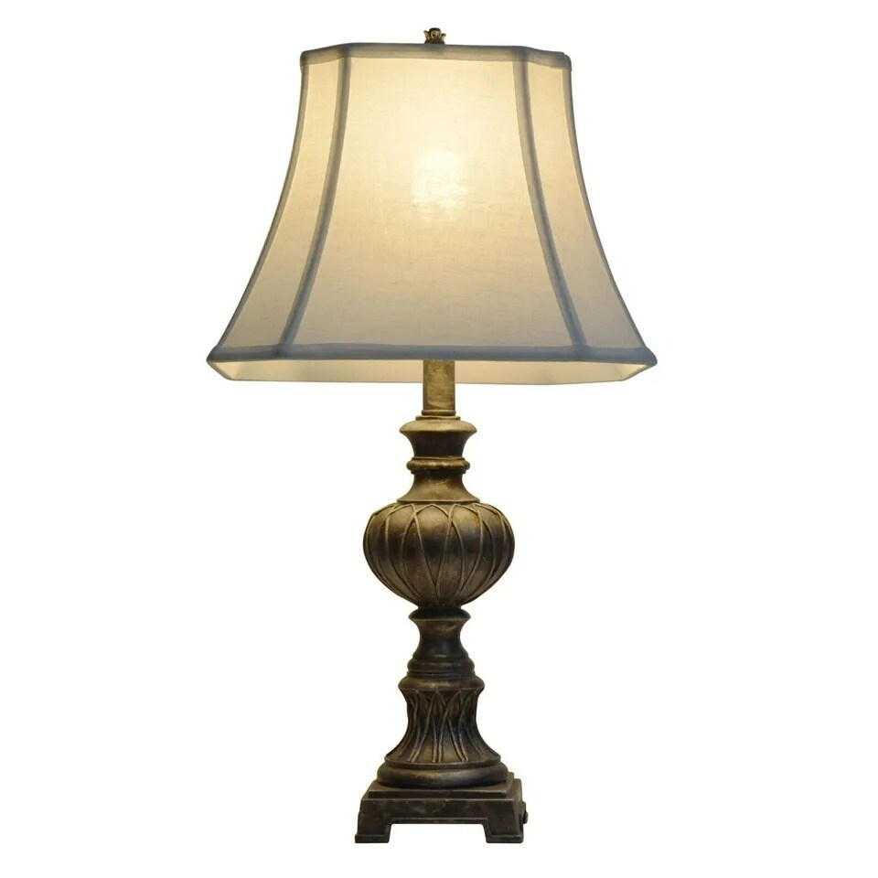 Antique Silver Traditional Table Lamp