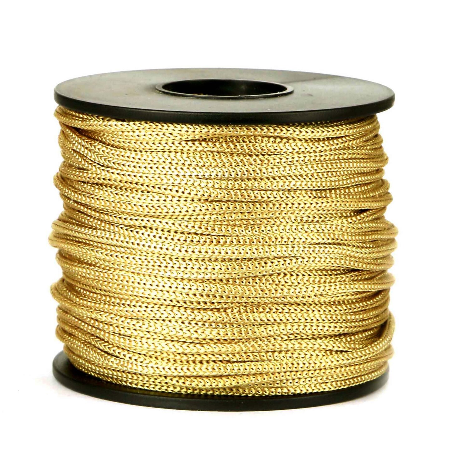 2mm 50 Yards Braided Lift Shade Cord for Necklace Bracelet String Cord, Blind Shade, Trim and Shoelaces (Gold)