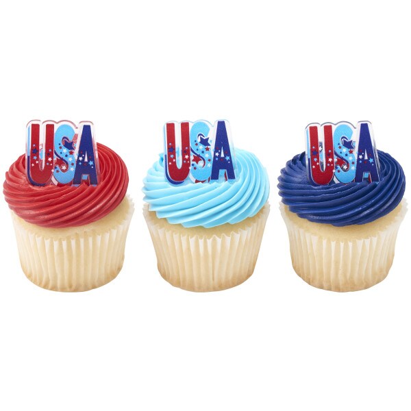 USA Cupcake Rings 24ct