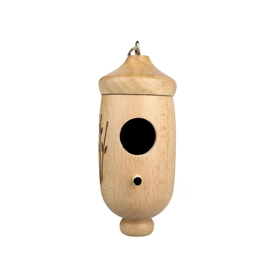 Hummingbird House Natural Wooden Hummingbird Nesting Houses for Gardening Decor