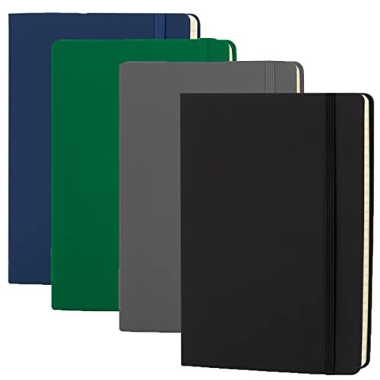 Simply Genius A5 Notebooks for Work, Travel, Business, School &#x26; More - College Ruled Notebook - Hardcover Journals for Women &#x26; Men - Lined Books with 192 pages, 5.7&#x22; x 8.4&#x22; (Assorted, 4 Pack)