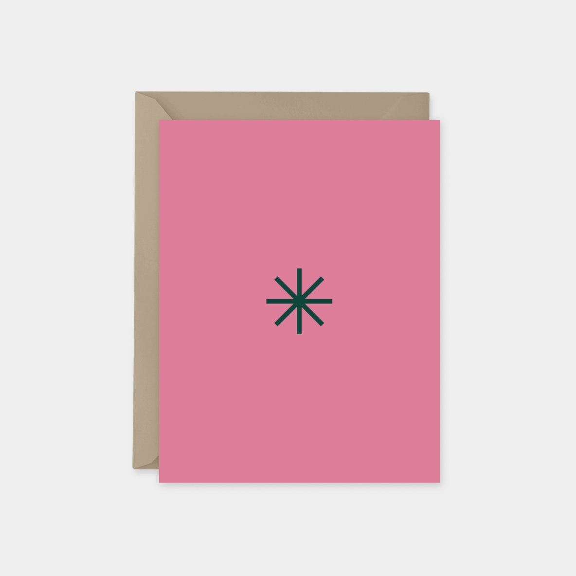 Minimalist Holiday Line Art Card No. 7,