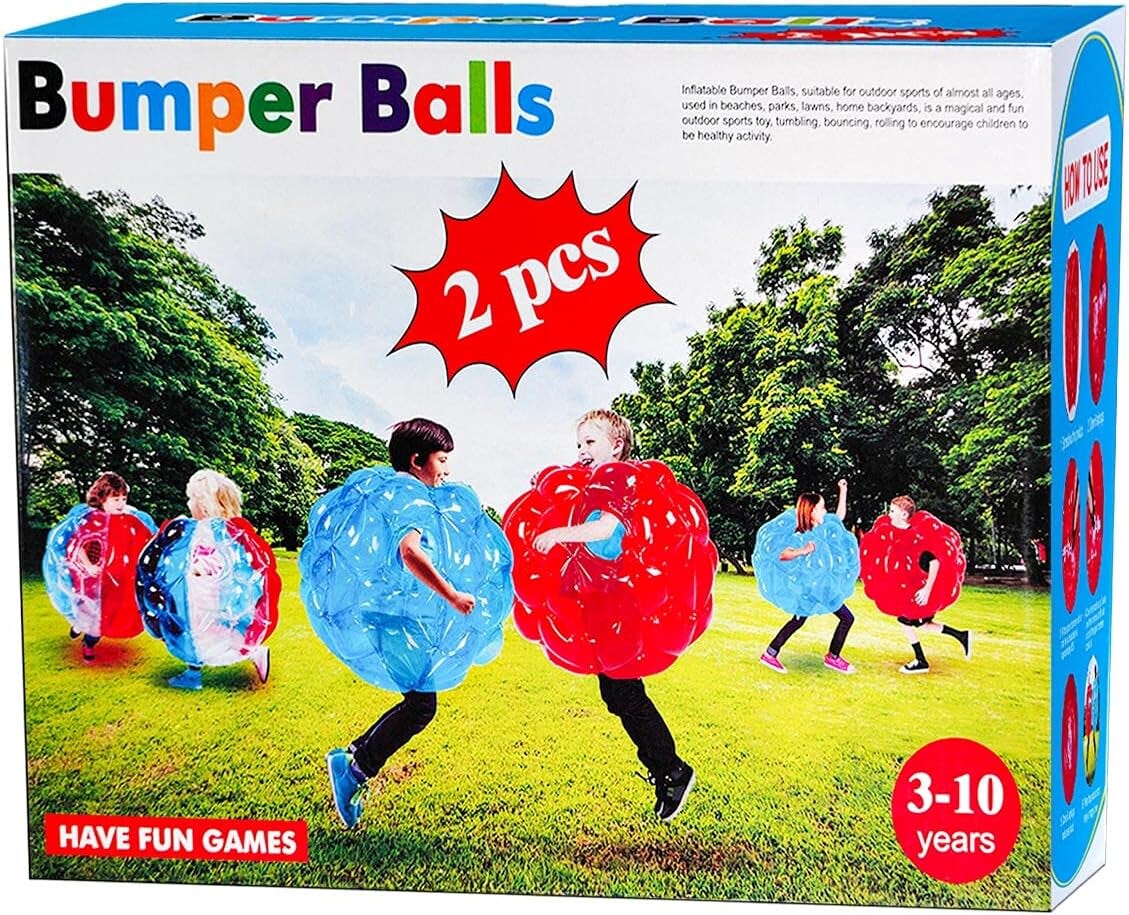 2-Piece Touch Ball Set, Inflatable Children Adult Sumo Ball, Bounce Ball, Birthday, Family Gathering, Lawn, Outdoor Team Games