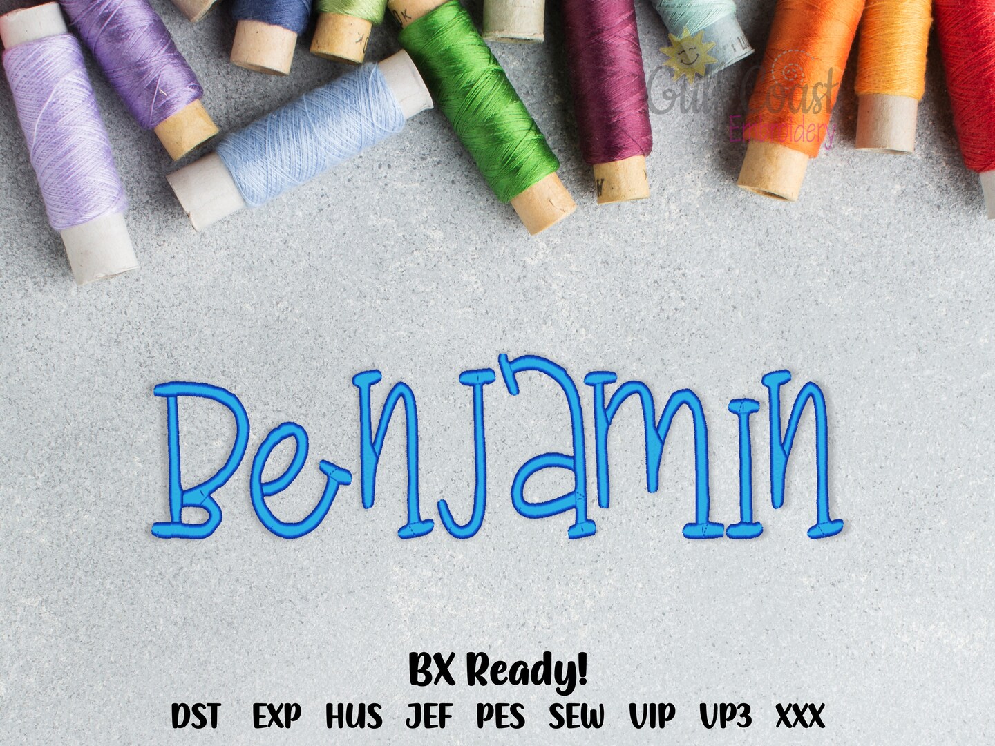 Benjamin Machine Embroidery Font Monogram Alphabet, Benjamin Embroidery ...