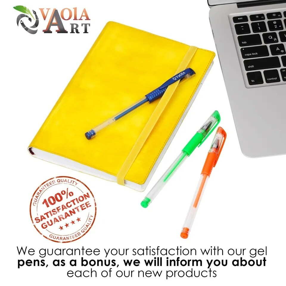 Gel Pens 2 Sets with 72 Colors, 48 Gel Pens Set and 24 Gel Pens Set