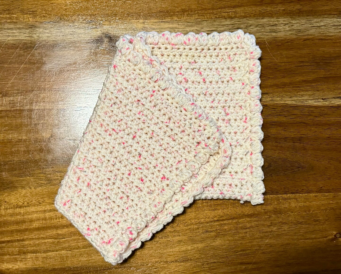 product name is Blanket - Crochet - I Love This Yarn - Standard (Crushed Raspberry) - Swaddle_Security