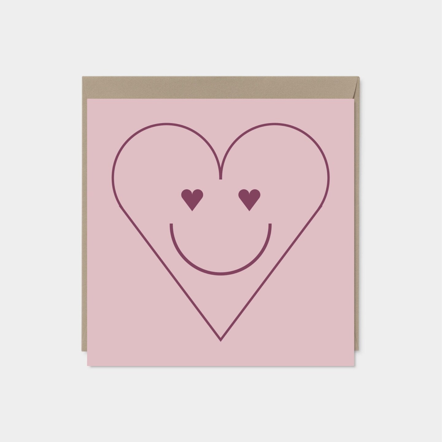 Heart Eyes Valentine&#x27;s Day Card, Blank