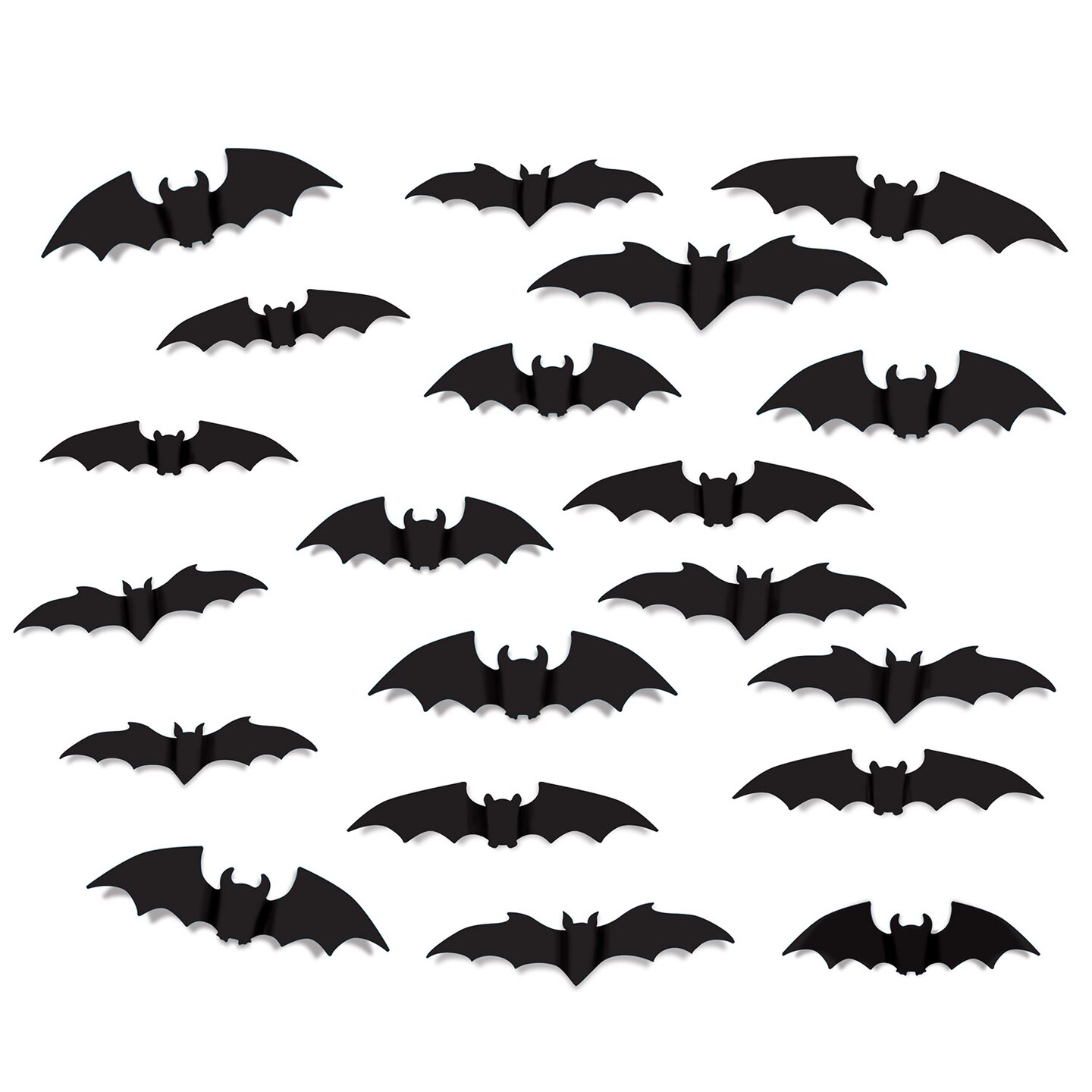 Beistle - Bat Silhouettes - Asstd - 12 Pack