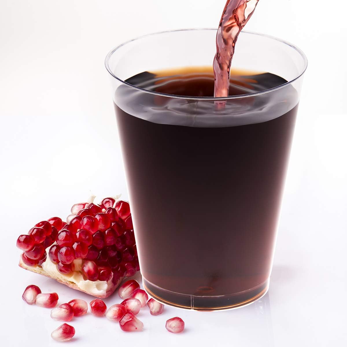 100 Pack 14 oz Plastic Cups - Disposable Heavy-duty Tumblers