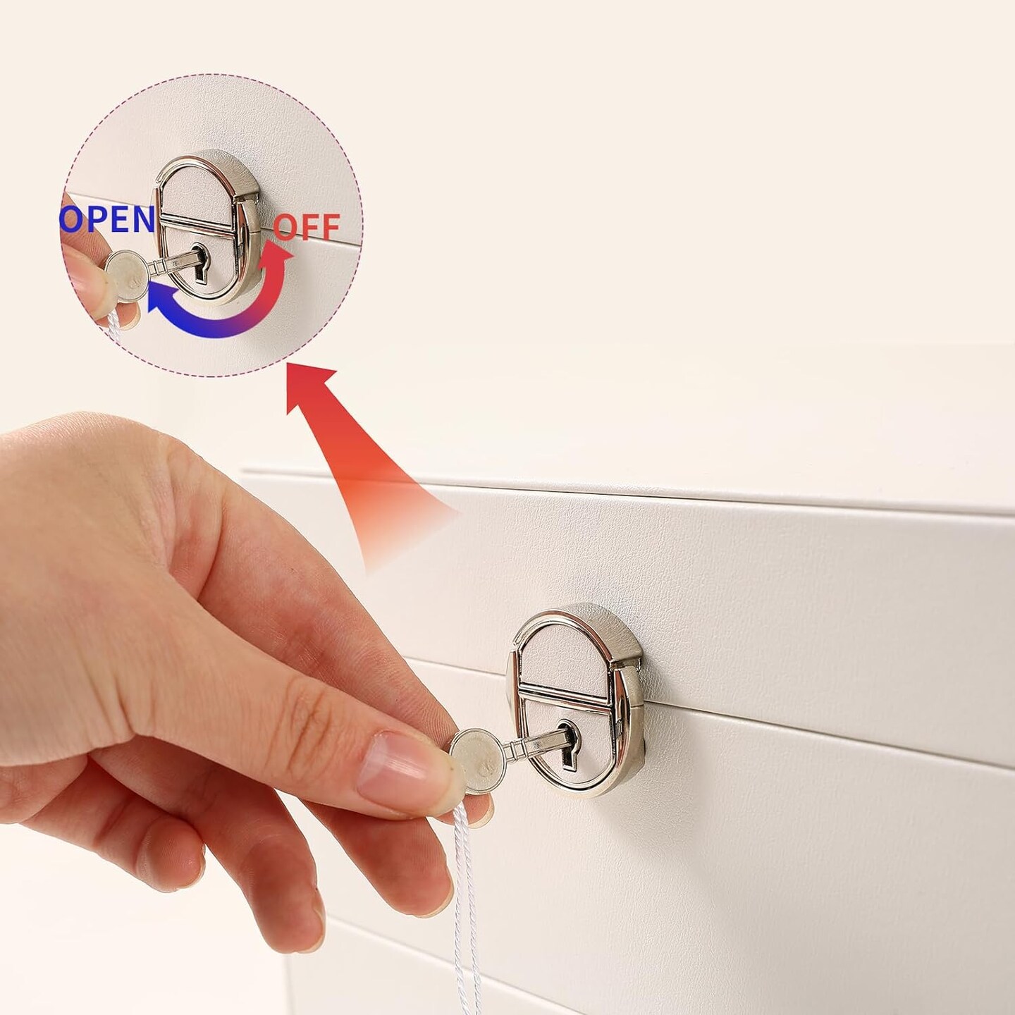 5-Layer Earring Jewelry Box with Lock – Stud, Necklace, Ring Organizer for Women and Girls