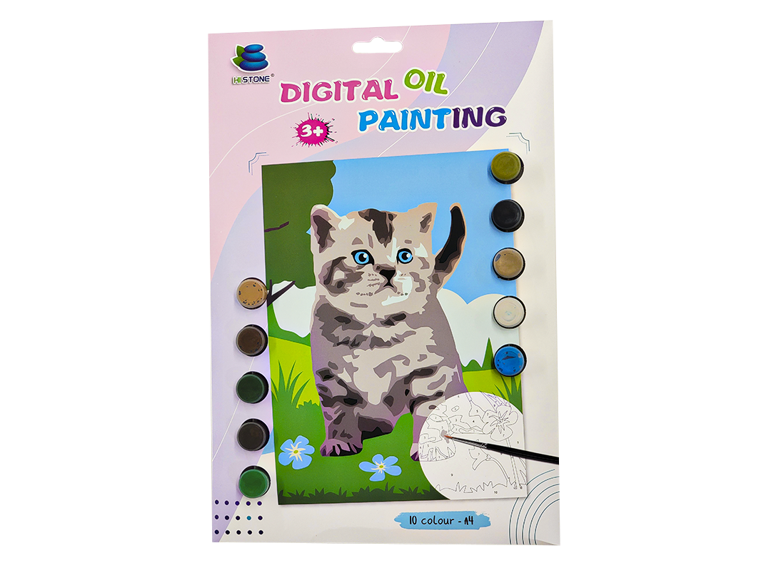 Cat Paint by Numbers Kit F07M1-6-Cat