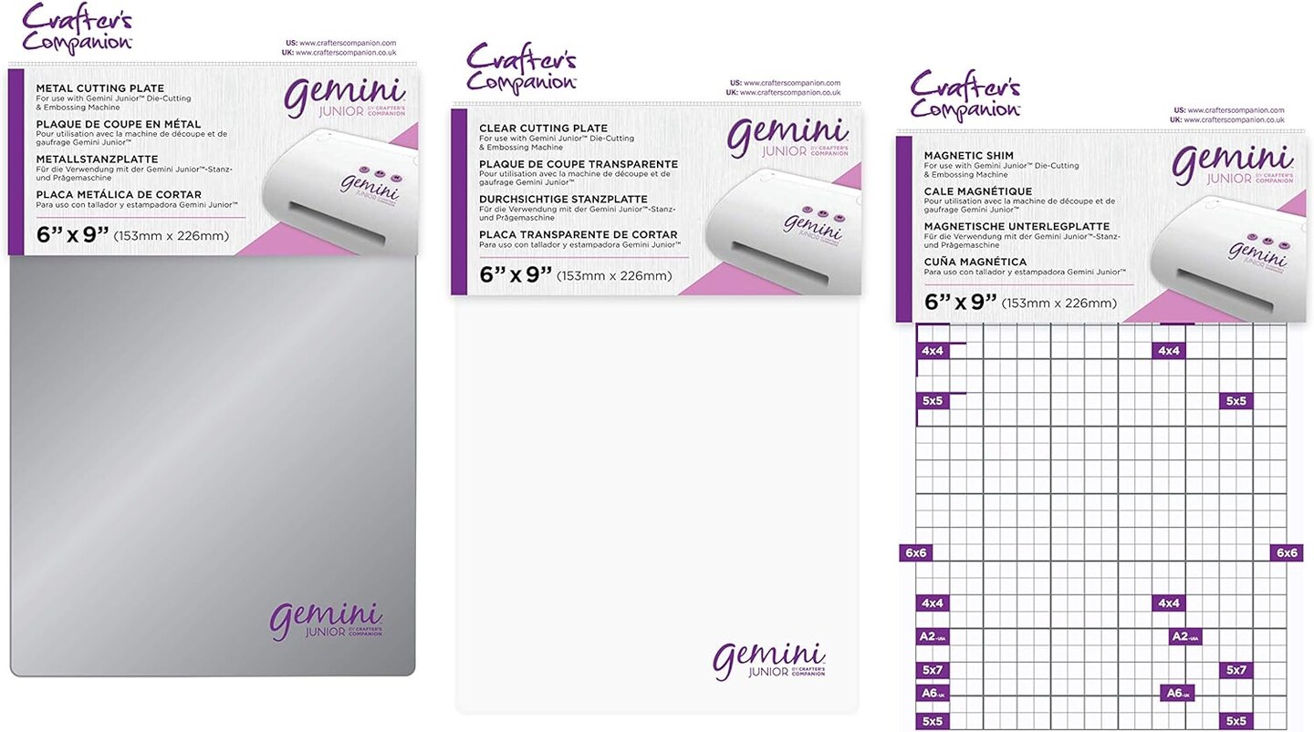 Gemini II (Jr Size) Metal Shim, White Cutting Plate, Magnetic Shim, 6&#x22; x 9&#x22;