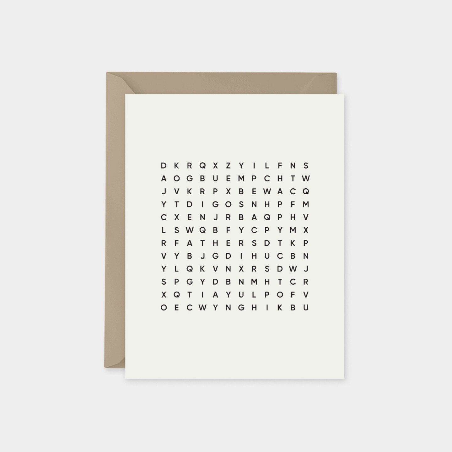 Happy Father&#x27;s Day Word Search Card,