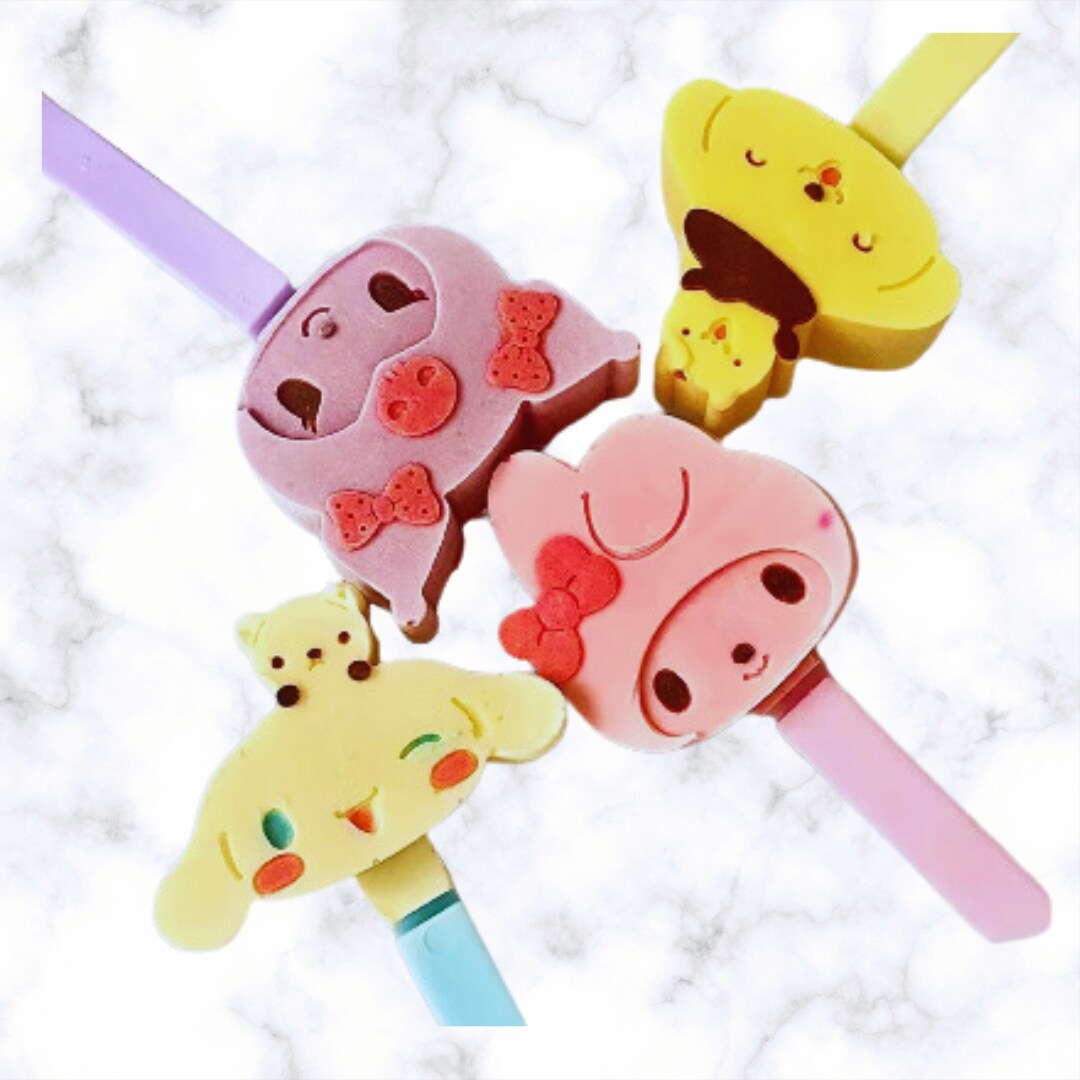 HK Kitty &#x26; Friends Popsicle Silicone Mold SET OF 3