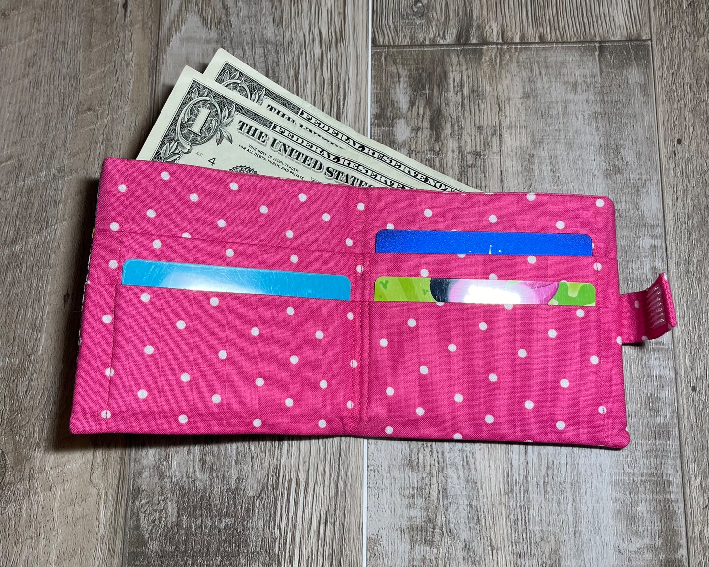 Fabric wallet, Mario wallet, girls wallet, bifold, Luigi wallet, change purse, Childrens bifold, ladies wallet product 3