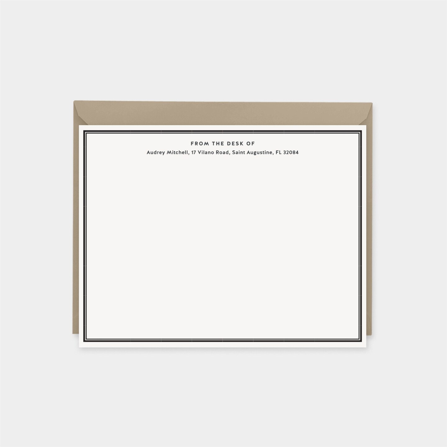 Decorative Border Note Cards,