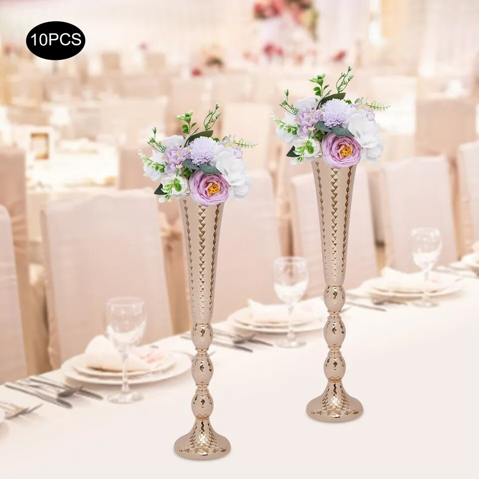 10-pack Artificial Flower Bouquets Wedding Flower Balls for Centerpieces Decor
