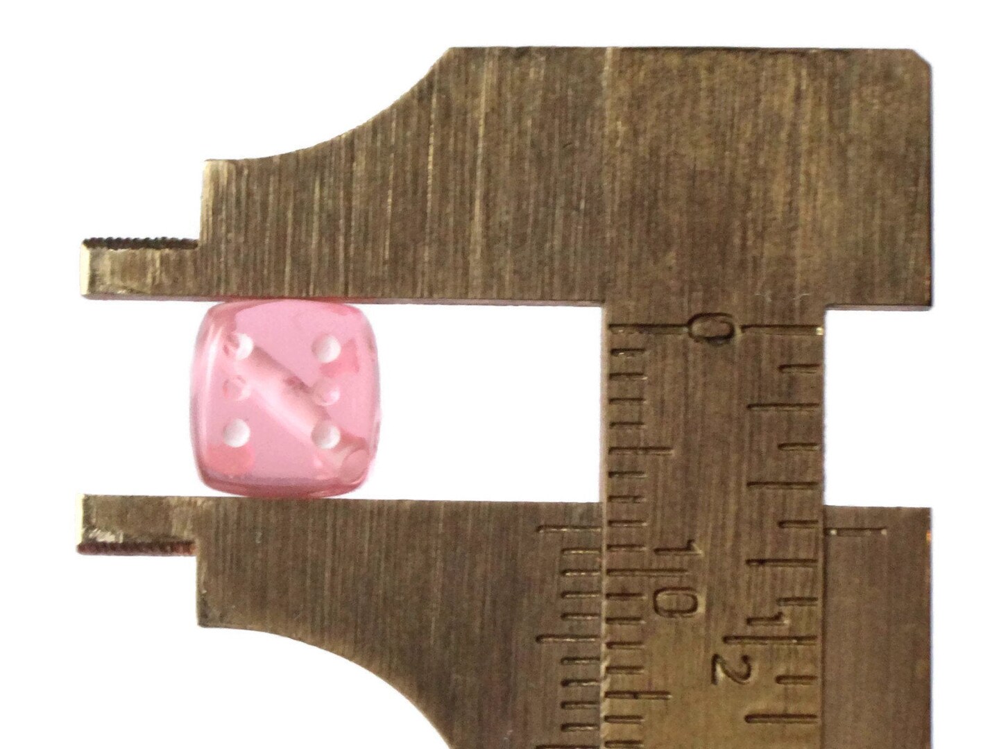 50 8mm Pink Dice Beads Acrylic Cube Beads 6 sided Dice Beads