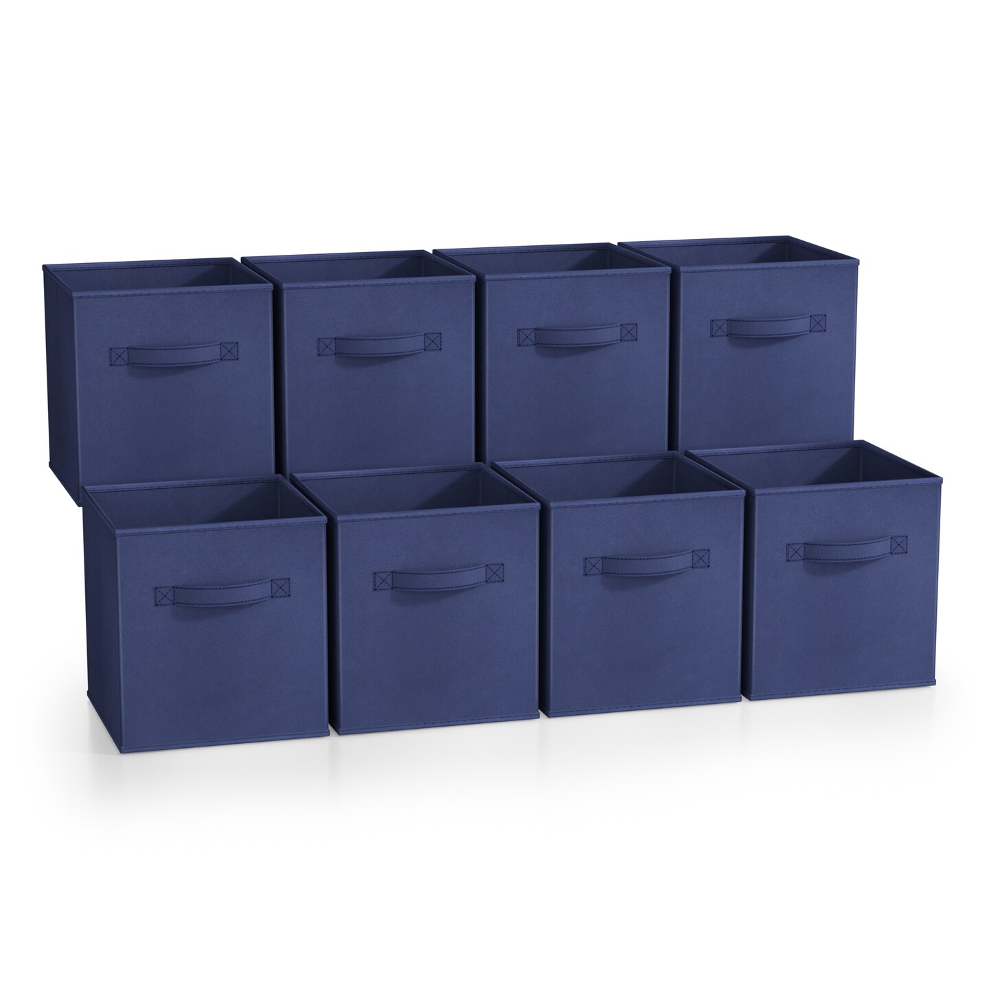 Sorbus 8 Pack 11 Inch Foldable Storage Cubes with Handles- for Organizing Home, Shelves, Nursery, Playroom, Closet and More