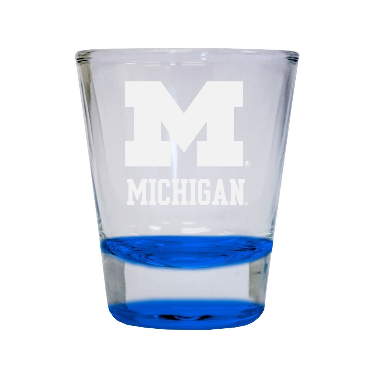 Ncaa Michigan Wolverines Collectors 2Oz Laser-Engraved Spirit Shot Glass Blue
