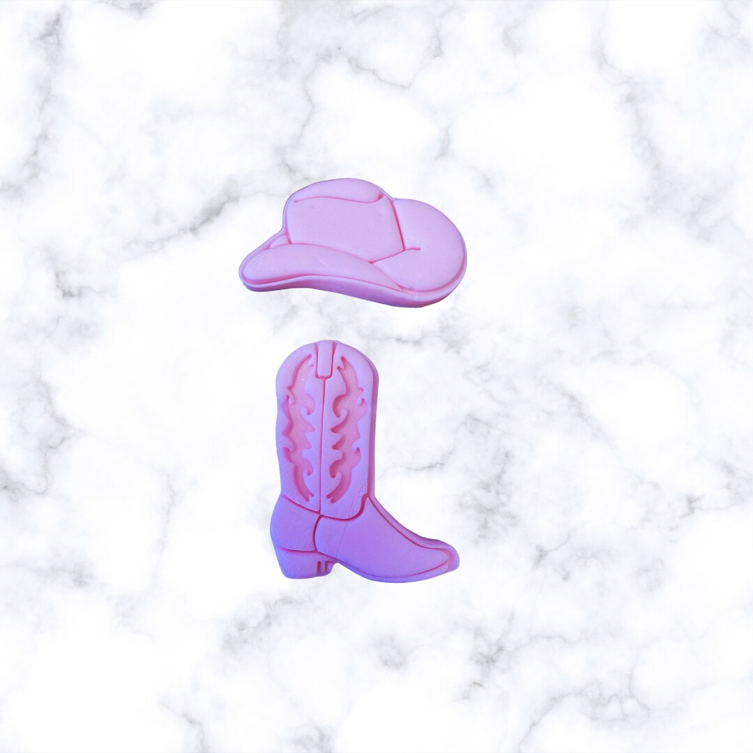 Cowboy Boot and Hat cookie cutter set