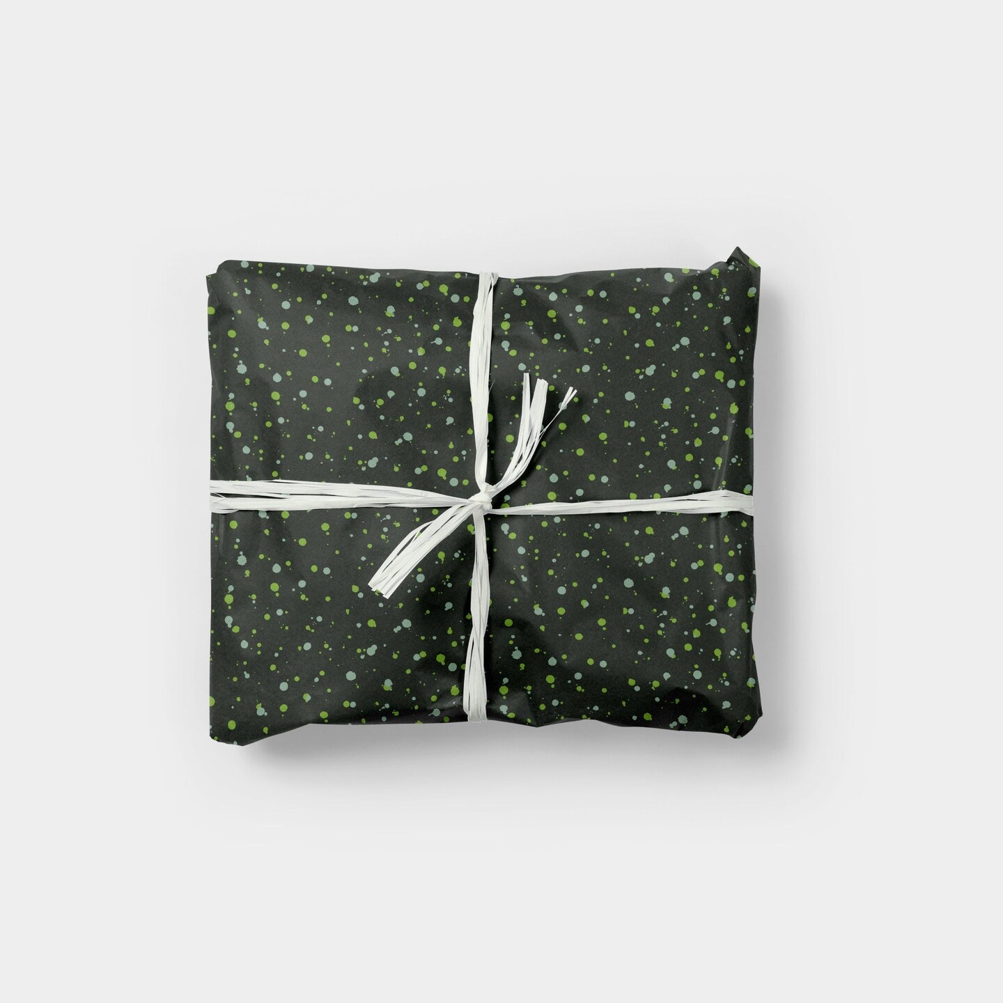 Green Ink Splot Gift Wrap | Michaels