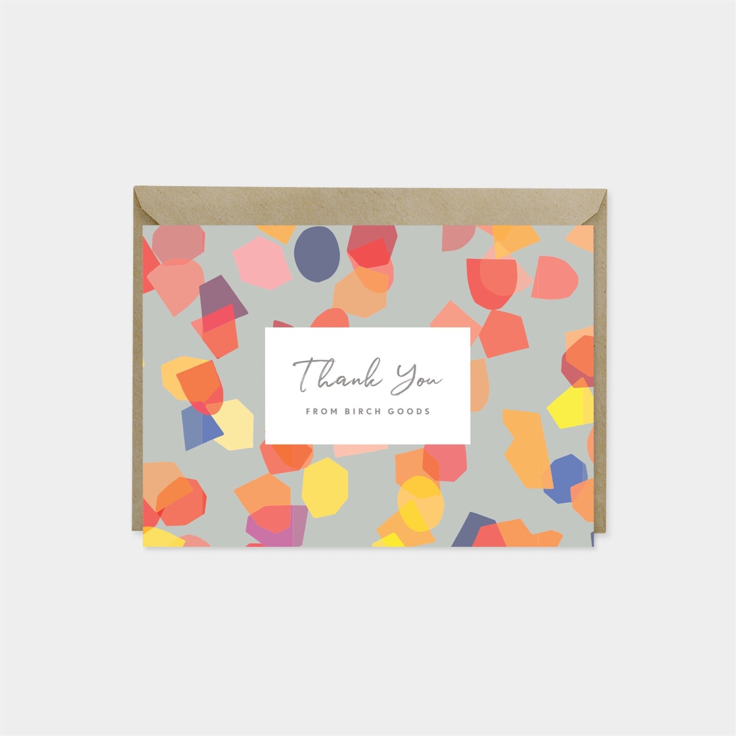 Thank You Card Set, Cut Out Shape