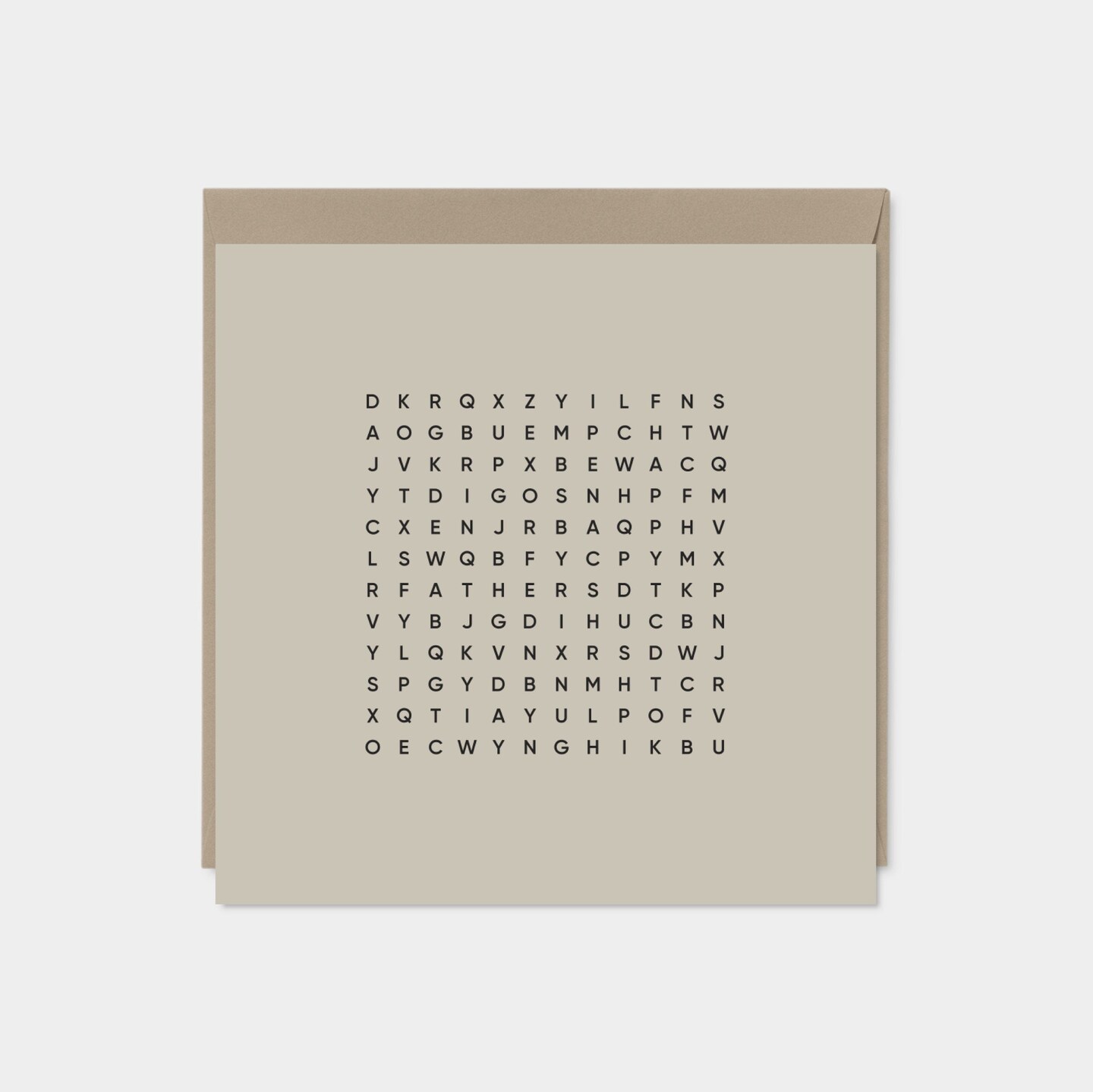 Happy Father&#x27;s Day Word Search Card,