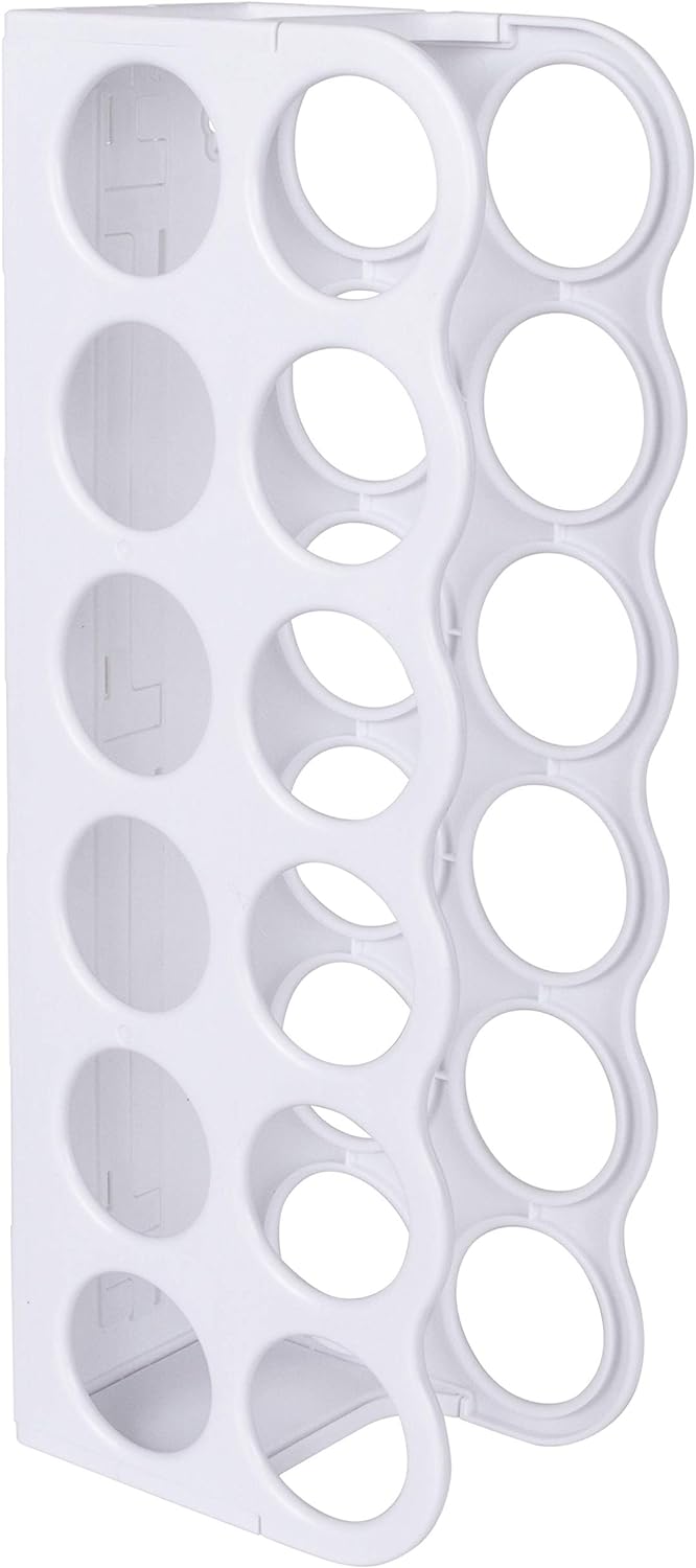 6864AS Vinyl Storage Rack, Stores 12 Vinyl Rolls, White
