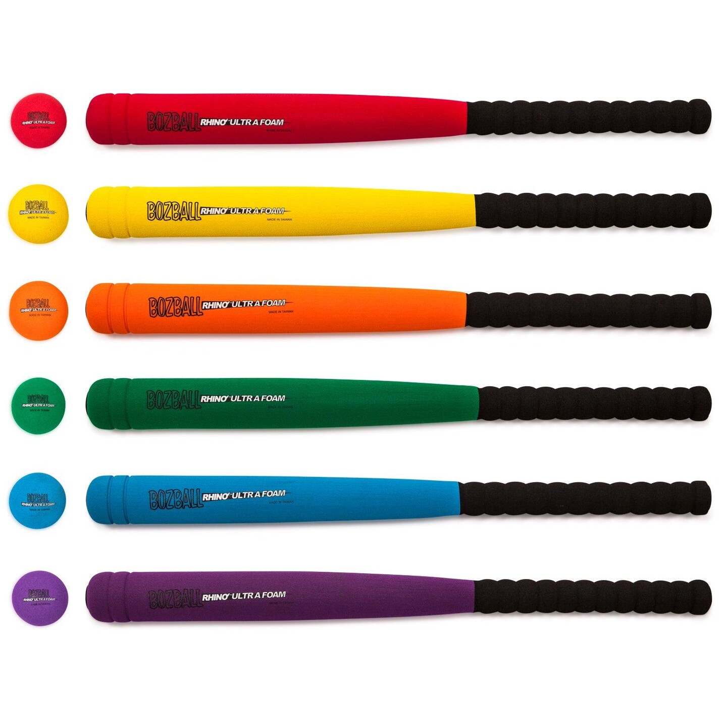 Rhino&#xAE; Ultra Foam 29-Inch Bat &#x26; Ball Set, Set of 6