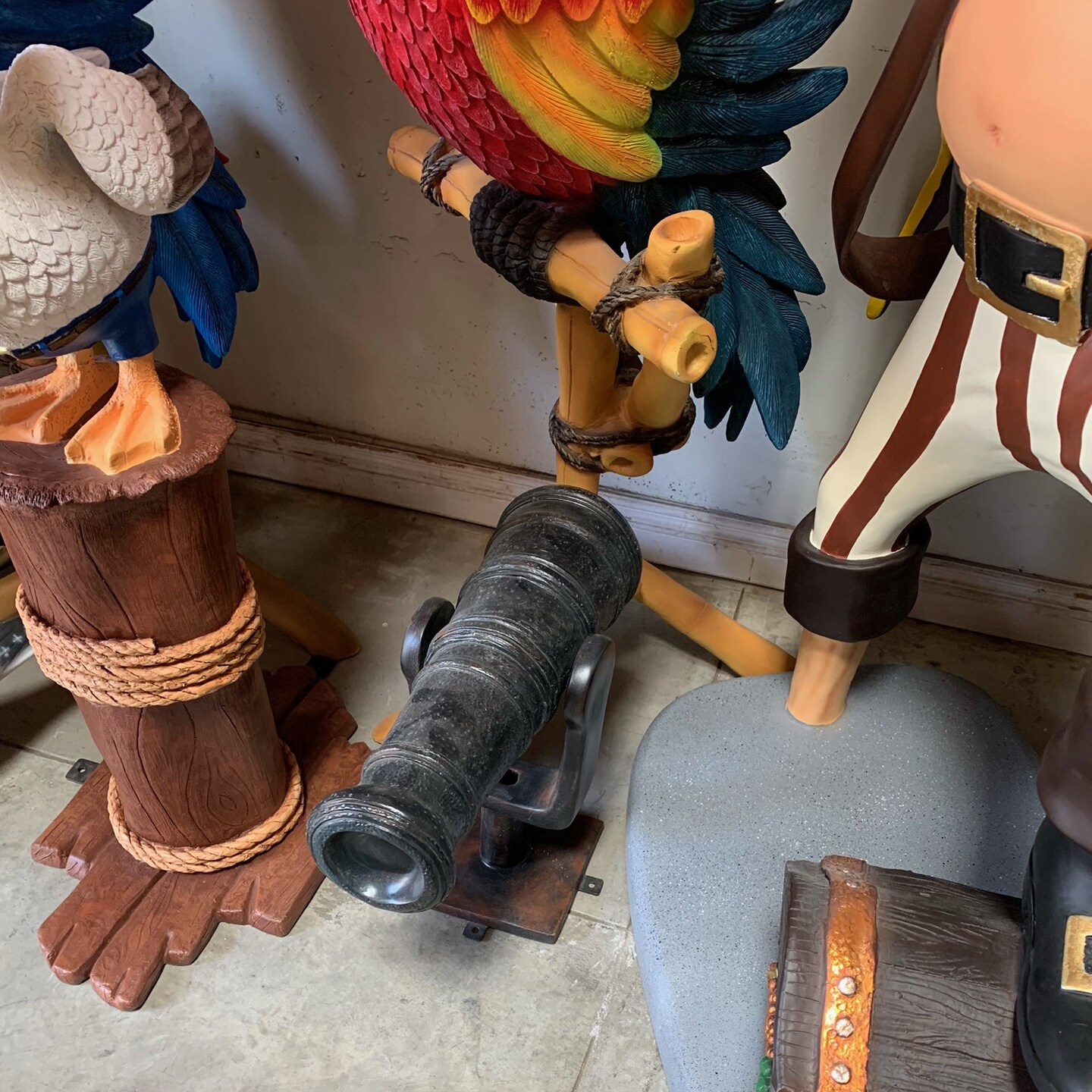 Small Cannon Life Size Statue
