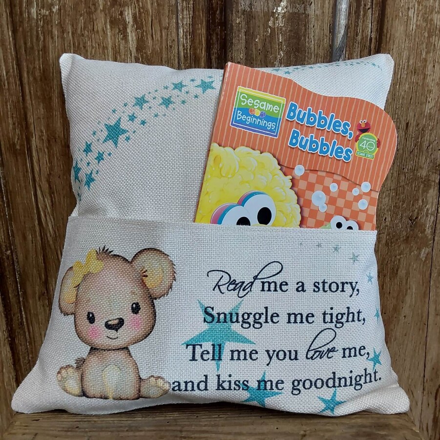 Baby Bear Custom Pocket Pillow, Baby Shower Gift, Toddler Gift product 3