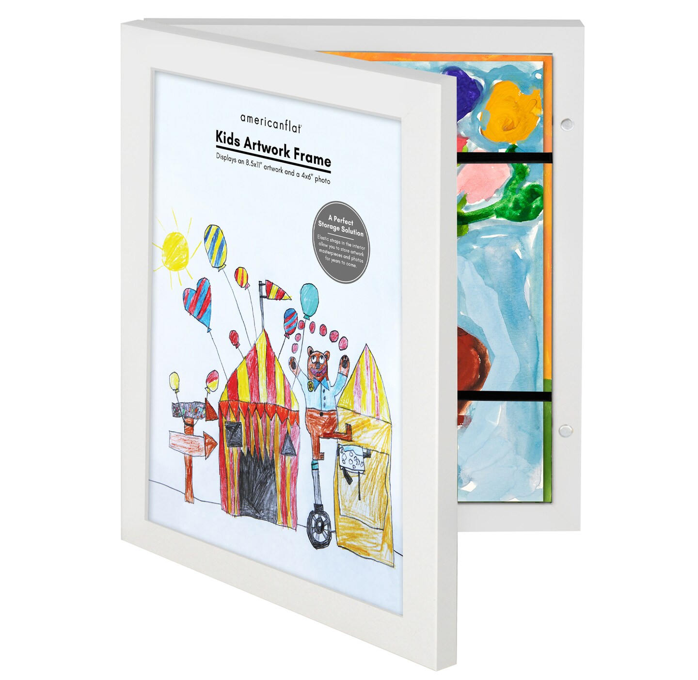 Americanflat 8.5x11 Front Loading Kids Art Frame