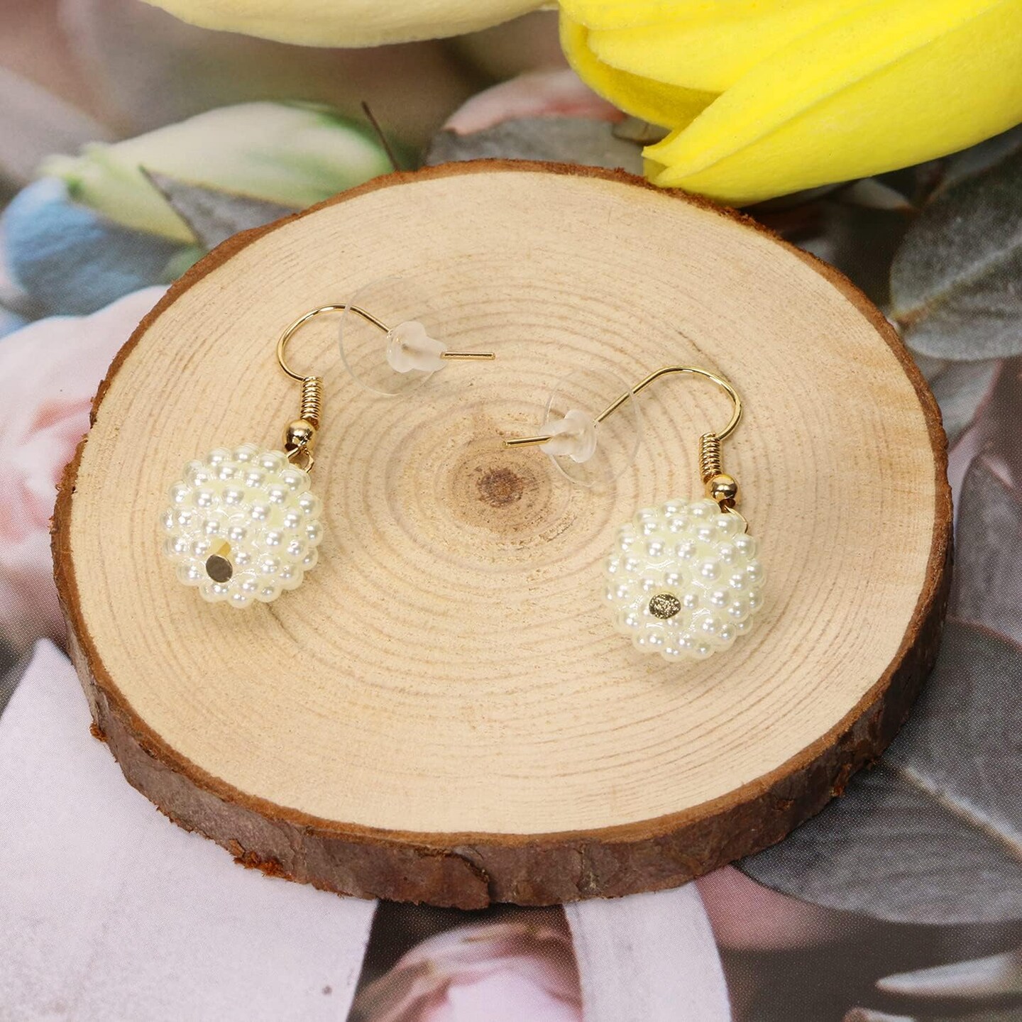 50Pcs Clear Disc Pads to Stabilize Earrings, Plastic Discs for Earring Backs and Jewelry Crafts