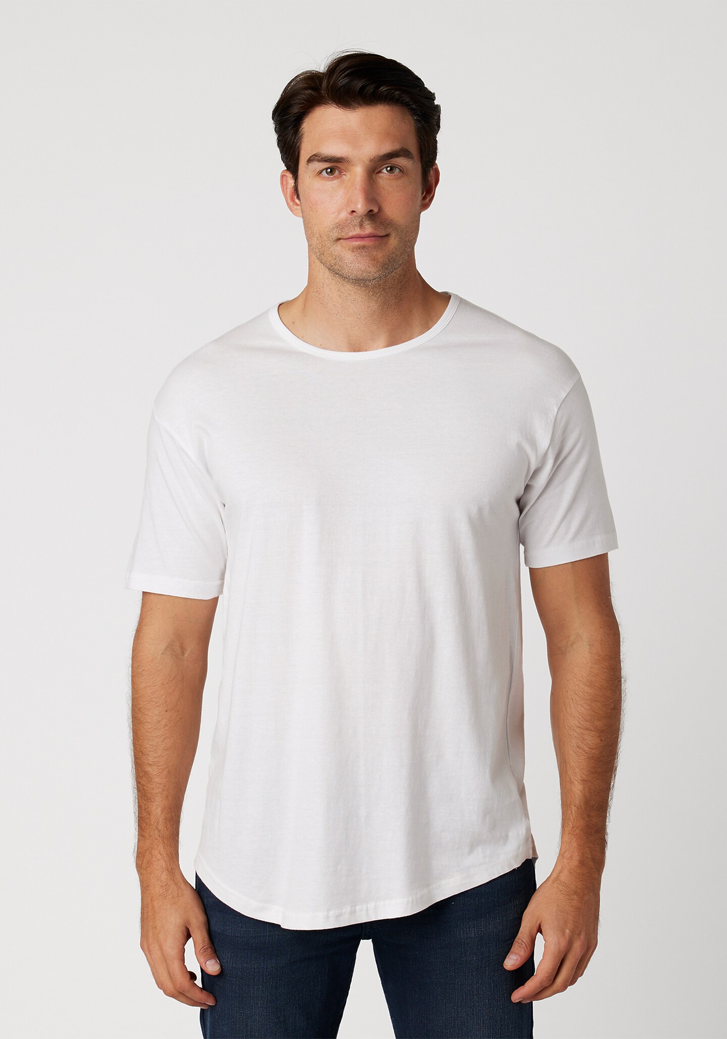 UNISEX DROP TAIL Crewneck Short Sleeve T-SHIRT
