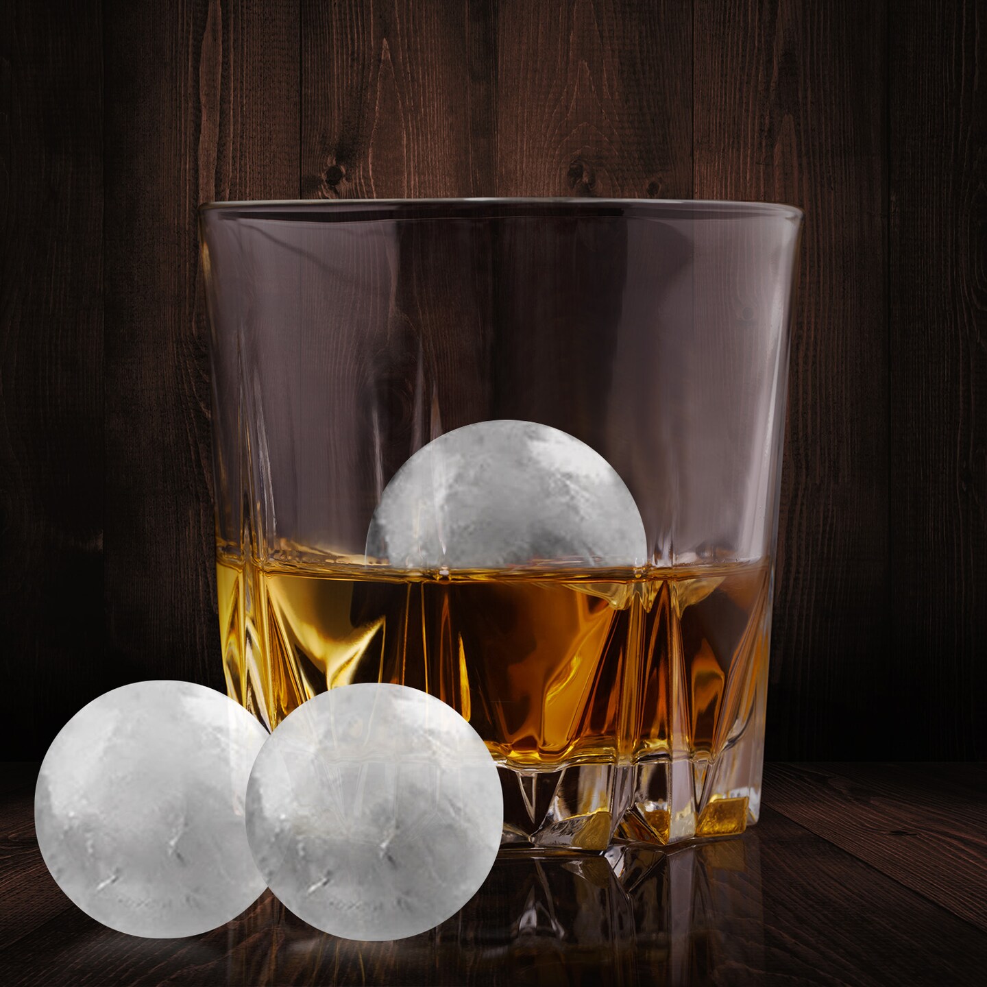 Eggracks By Global Phoenix 4-Ball Silicone Ice Mold for Whisky/Bourbon