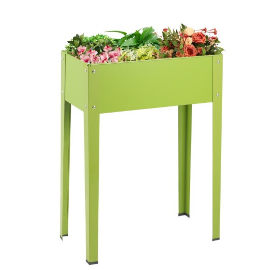 Fruit Green Elevated Garden Planter Galvanized Steel Large Space Durable