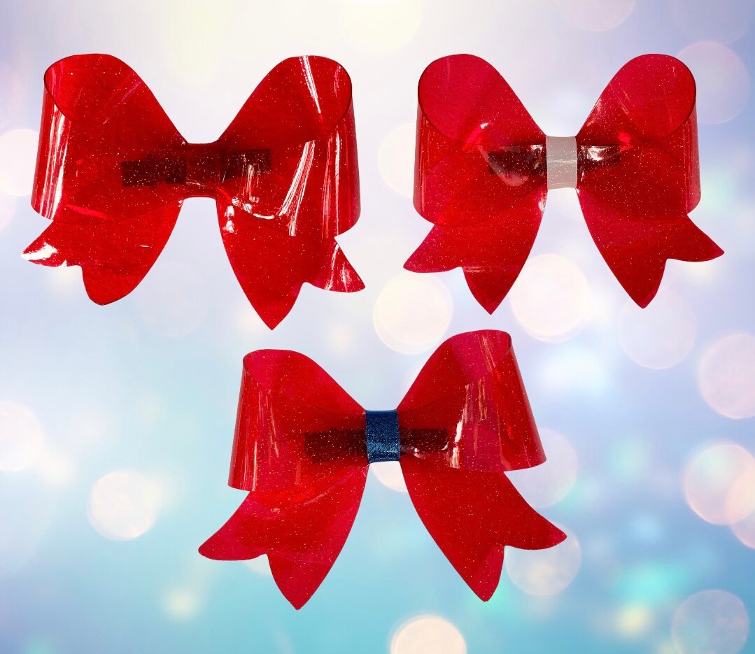 Red Hair Ribbon Bow · Creative Fabrica