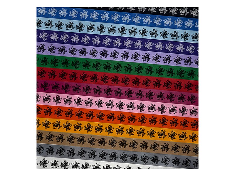 Tribal Frog Satin Ribbon for Bows Gift Wrapping - 1&#x22; - 3 Yards