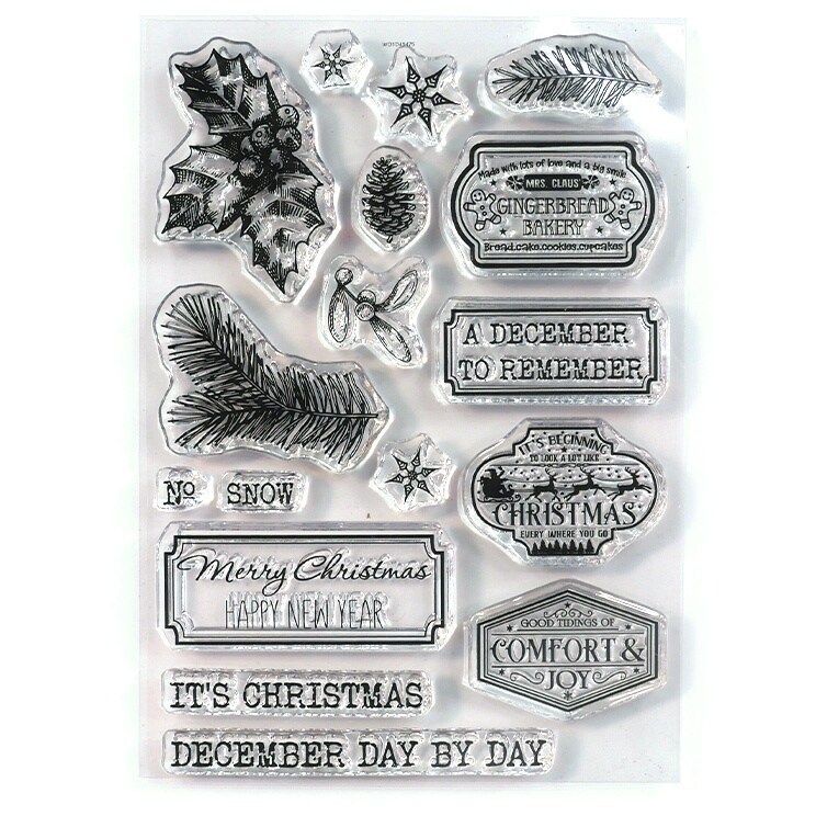 Elizabeth Craft Clear Stamps-December to Remember