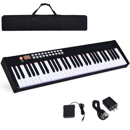 BX-II 61 Key Digital Piano Touch sensitive with MP3
