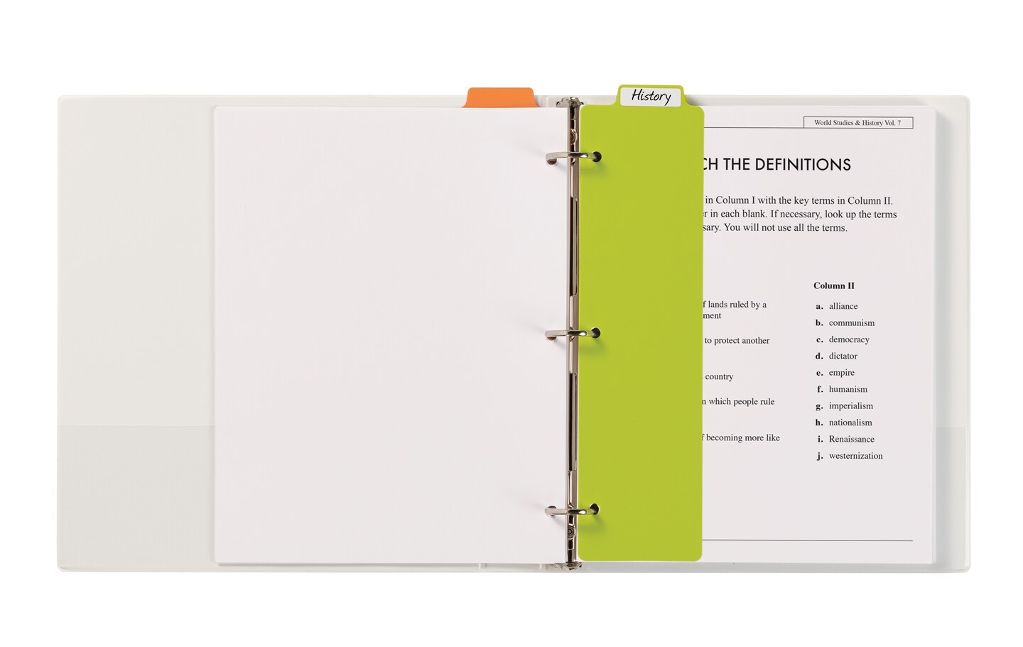 Avery Snap-In Plastic Bookmark Dividers for 3 Ring Binder, White Labels, 1 Assorted Color Set of 5 Tabs, 3 Packs, 15 Page Dividers Total (24908)