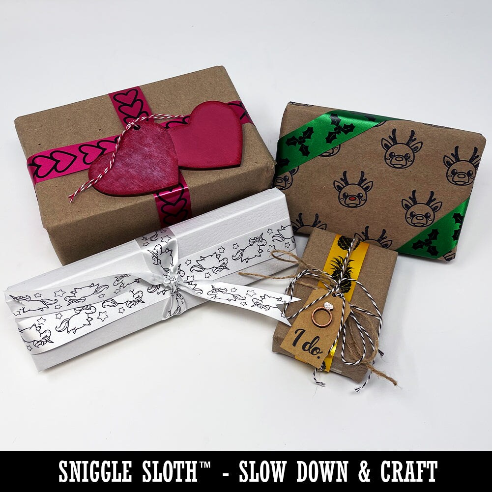 Creepy Skull Halloween Satin Ribbon for Bows Gift Wrapping - 1&#x22; - 3 Yards