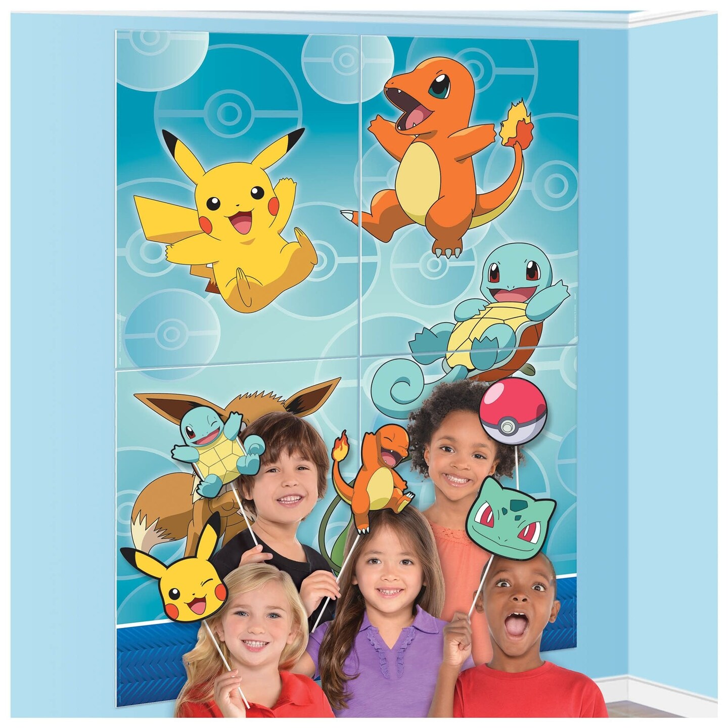 Pokemon Scene Setter with Photo Booth Props