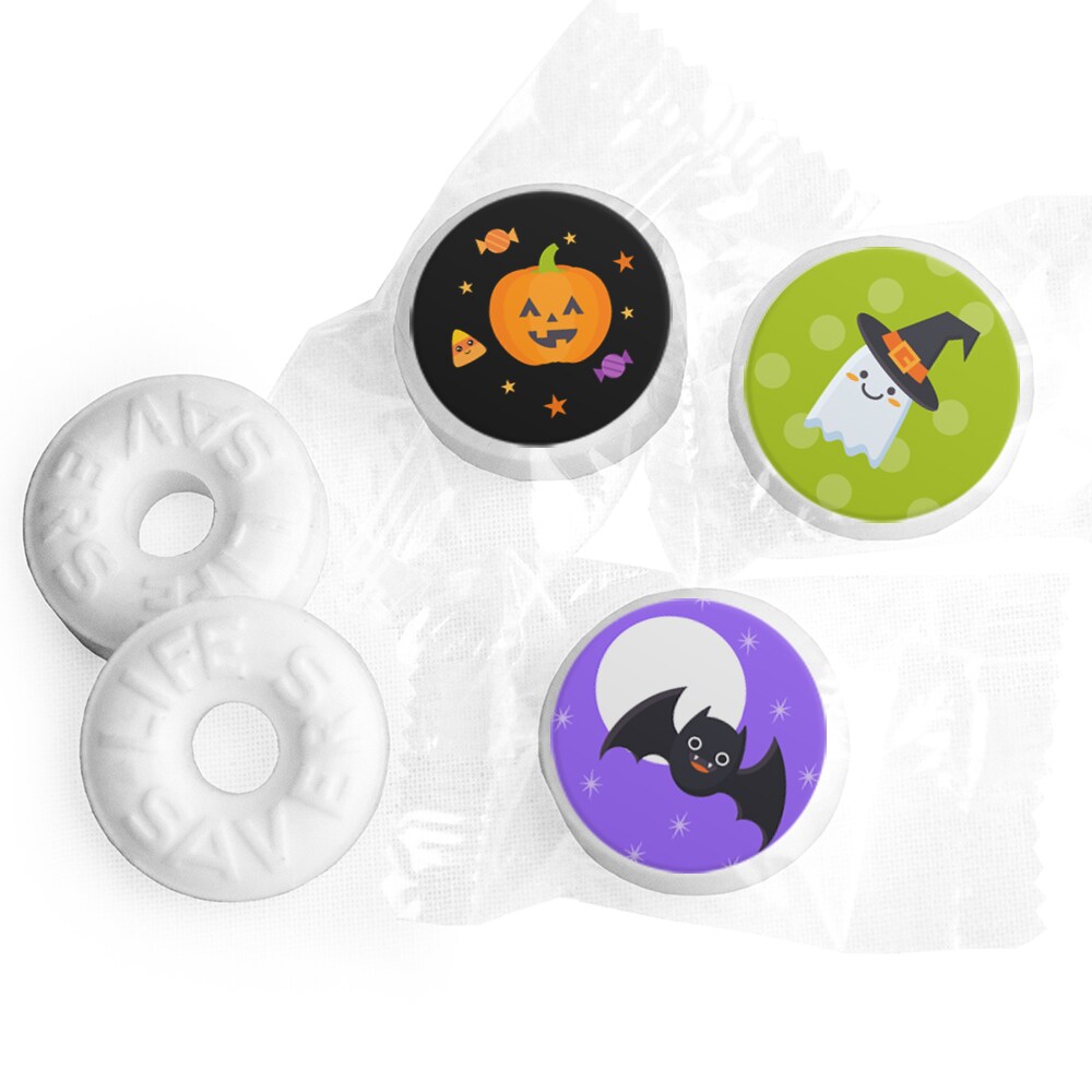 Halloween LifeSavers Mints Party Favors (Approx. 300 mints &#x26; 324 Stickers) by Just Candy - Assembly Required - Cuties