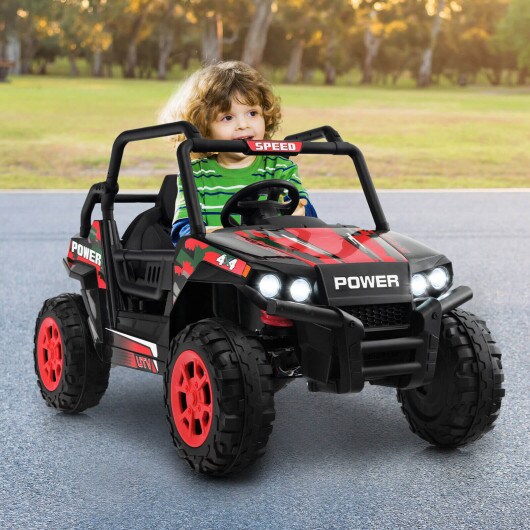 12V Kids UTV Ride on Car with 2.4G Remote Control Music and LED Lights