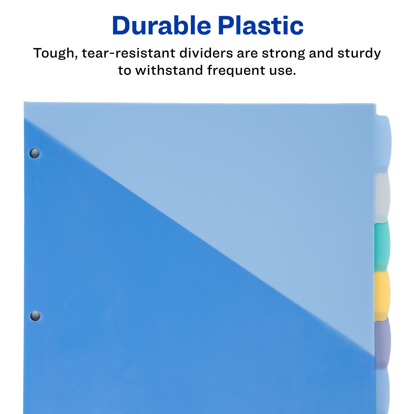 Write &#x26; Erase Plastic Dividers with Pockets, 8-Tabs, 2 Sets of 16177
